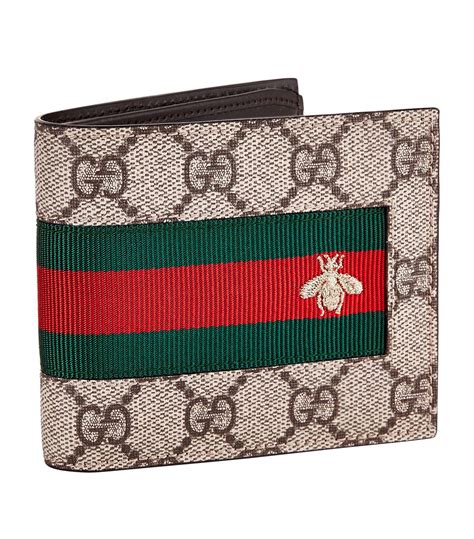 gucci canvas wallets for men|gucci billfold wallet.